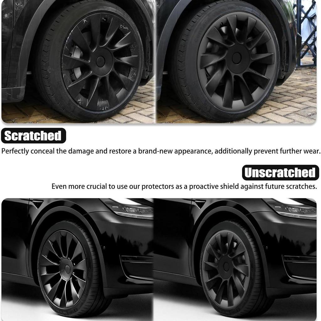 Tesla Model Y 20" Wheel Rim Protector Hub Caps
