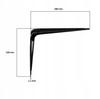 Table Top Shelf Support Durable Angle Bracket 200X150 Steel 1.1