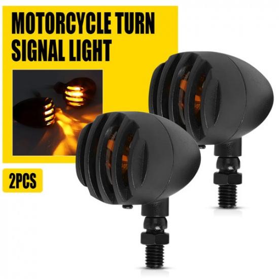 2X Turn Signals Amber Blinker Lights For Yamaha FZ6 FZ1 FZ09 FZ07 YZF R6 R3 R1
