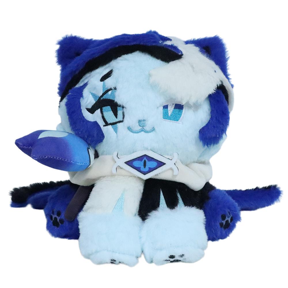 Cookie Run: Kingdom Shadow Milk Cookie Cat Plush Toy Game Peripheral Shining Glitter Shadow Milk Cookie Doll Fans Birthday Gifts 20cm