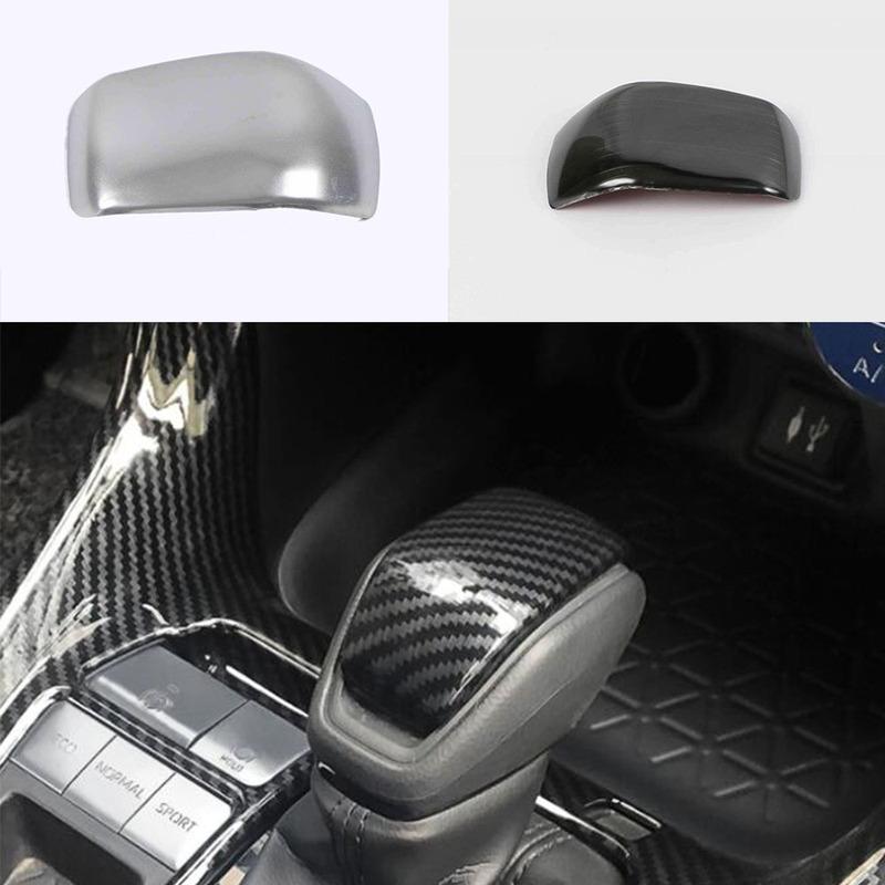 For Toyota RAV4 Sticker Stainless Steel Inner Middle Front Shift Stall Paddle Cup Lamp Frame Trim 1PCs