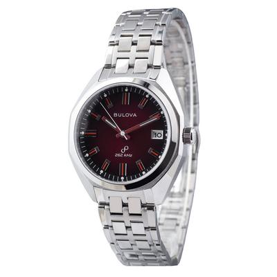 Klasik Precisionist Jet Star Paslanmaz Çelik Kırmızı Kadran Quartz 96B401 Erkek Saati
