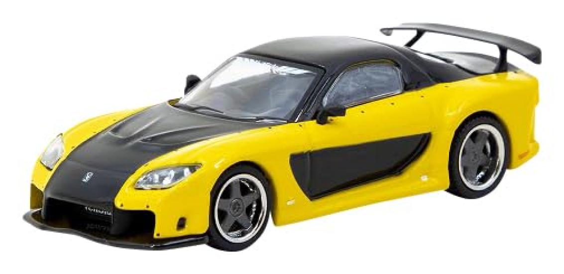 

TARMACWORKS Mazda VeilSide Fortune7 Finished Product 1/64 RX-7 Yellow/Black T64G-075-YE