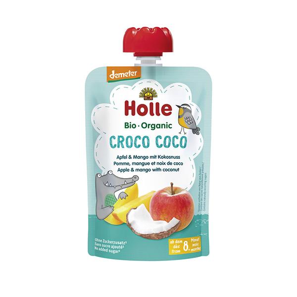 Holle Crocker Coco Pouch Puree 100g 12 pieces