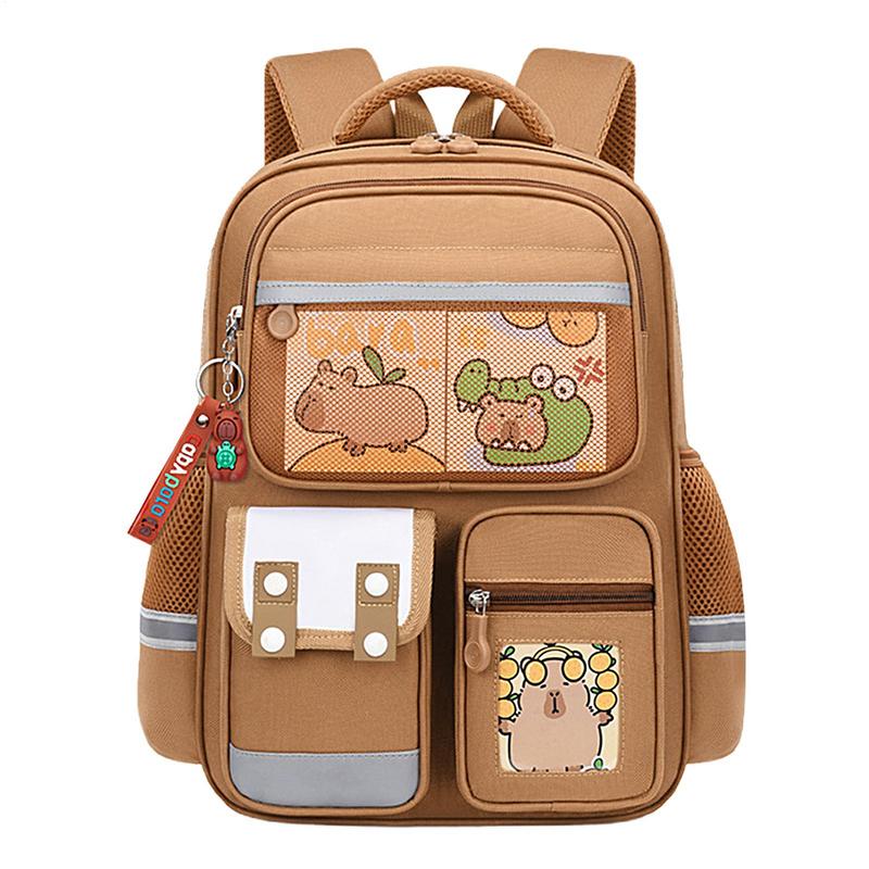 Zaino Scolastico Capibara per Studenti, Zaino per Bambini di Grande Capacità.Bambina Bambino Bambini Ritorno a Scuola Borse per Libri