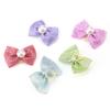 30pcs Cat Puppy Bowknot Hair Rubber Bands with Fake Pearl Pet Hair Accessories