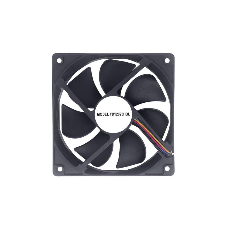 Banjue 12V DC Cooling Fan with 4-Wire Temperature Control CN plug (adapter included)