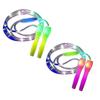2 Pack Led Skipping Rope Length Adjustable And Three Light Modes Speed Skipping Rope For Kid, Light Show, Fitness 2025