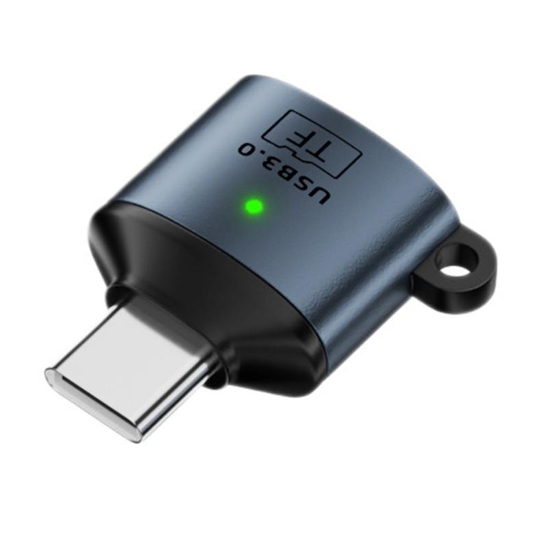 Universal Type C USB3.0 TF Card Reader With Metal Housing For Smartphones And Computers Fast Data Transfer