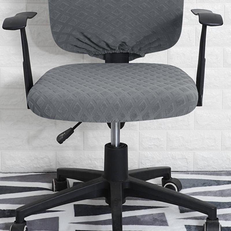 1pcs Elastic Office Chair Covers Jacquard Seat Covers Pineapple Lattice Fleece Slipcover Spandex Chair Cover Computer Protector