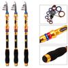 Fiskespö1,8-3,6 m teleskopisk spinnfiskspö Bärbar kolfiberspö för saltvatten