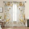 2pcs Elegant Luxe Embossed Print Curtains – Rod Pocket Design   Ideal for Living Room Bedroom Office Caf and Vacation Home Decor