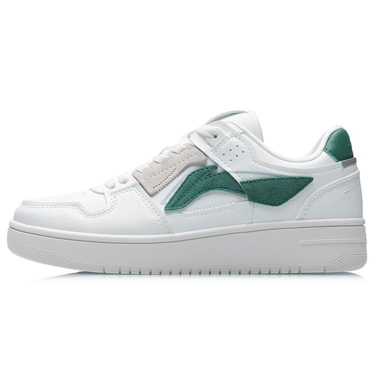 Li Ning Tianji Hawaii Plant Low top Skateboard Shoes Women's Black White AGCP362-15(TeamR-)