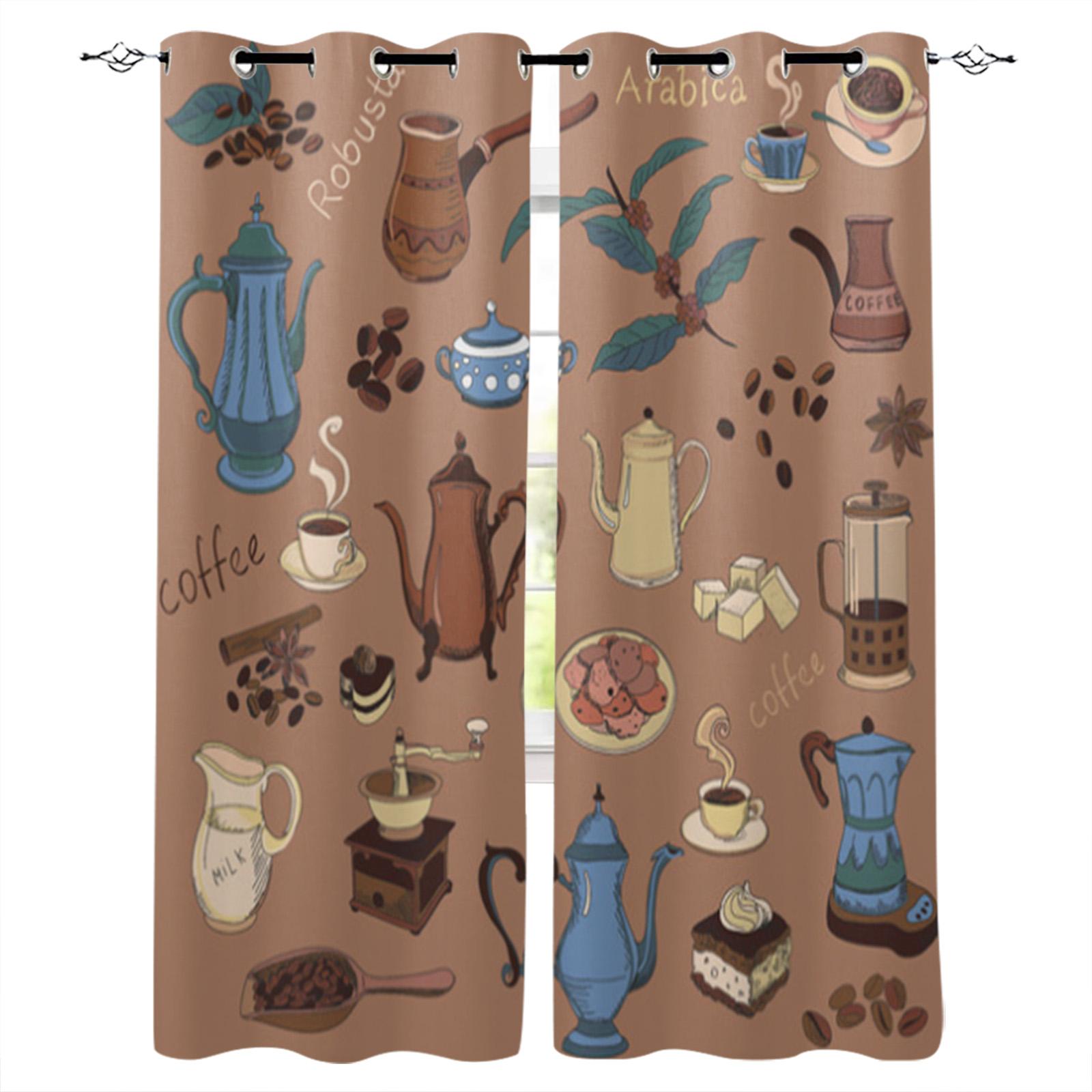 Кофейные ретро деревянные решетчатые оконные шторы — фото 11