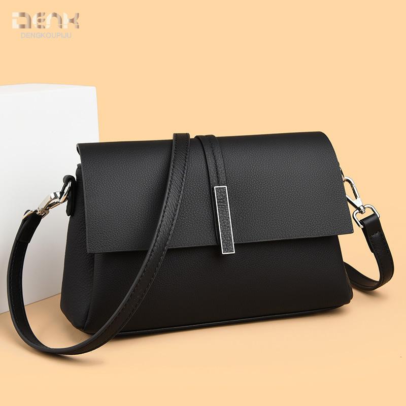 Leather women's shoulder bag new fashion high sense messenger bag first layer cowhide women's bag