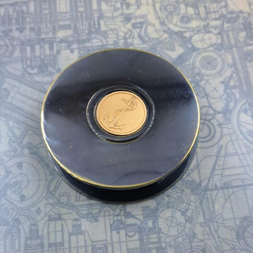 Titanic Ship Antique Pocket Compass – Vintage Black Brass Nautical Navigation Tool, 7 cm