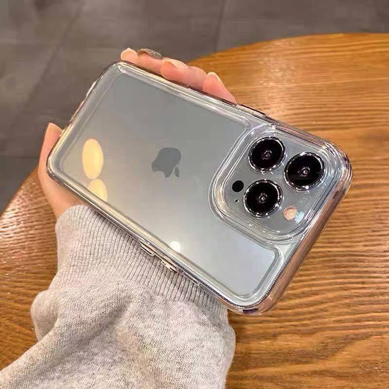 

IPhone16 Fine-hole Acrylic Hollow Case Suitable for Apple 14/15 Pro Max Phone Case Transparent Anti-drop Case Apple 7Plus/8Plus