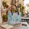 Floral Printed Tote Bag Large Capacity Casual Shoulder Handbag for Daily Use