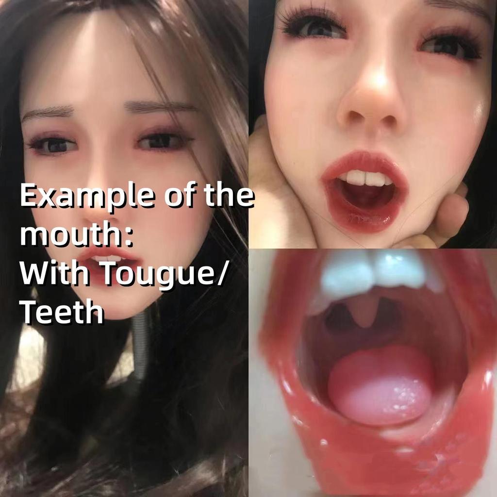 Men's Sex Doll Head Silicone Oral Sex With Mouth Masturbation Cup Erotic Adult Sex Toyy