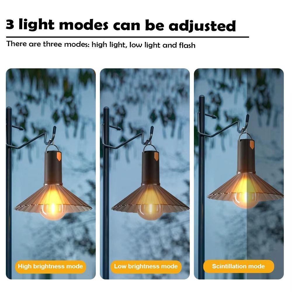 Waterproof Outdoor Searchlight USB Recharging Portable Camping Lantern Garden Camping Light  Hiking