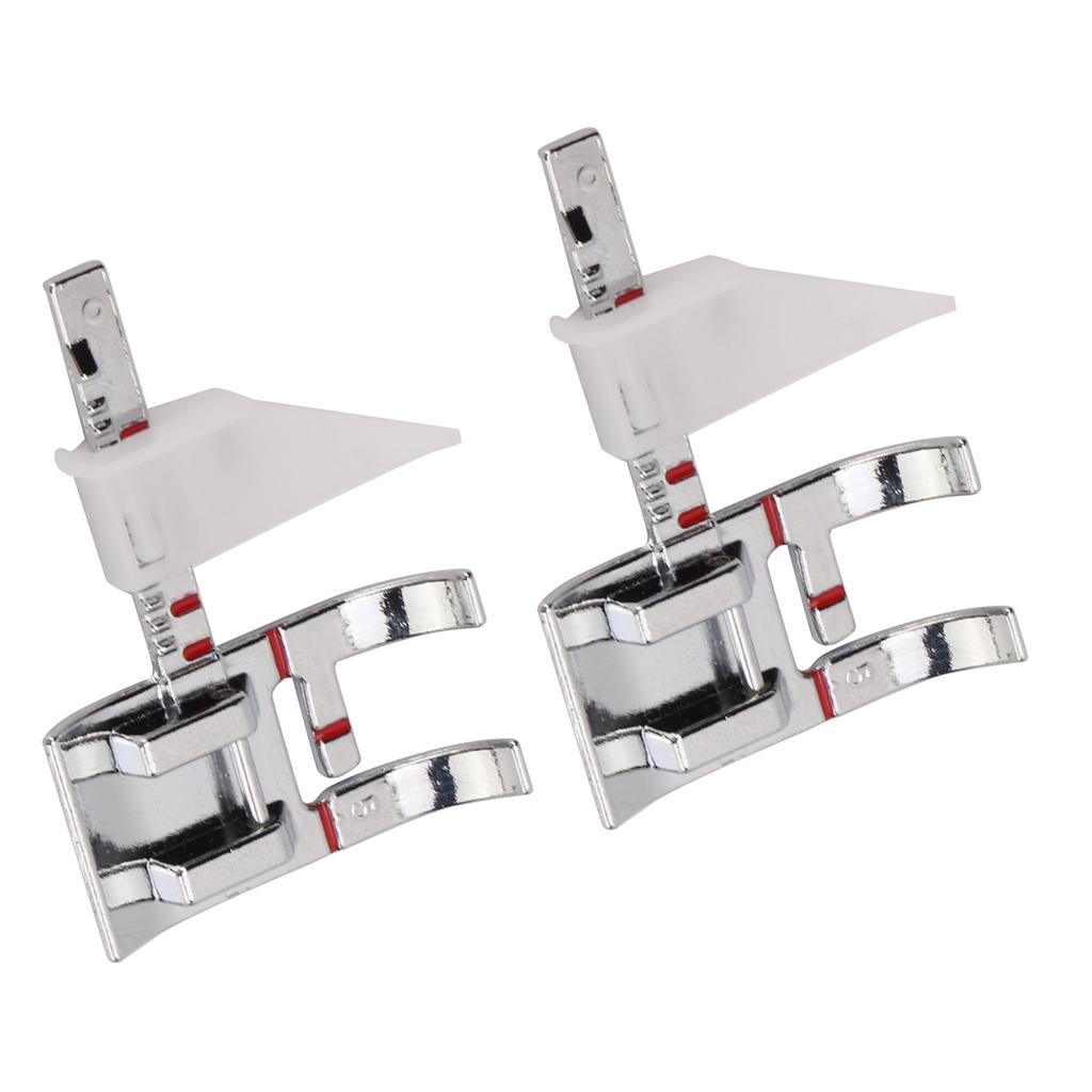 2 STÜCKE Nähfuß Edelstahl Nähfuß Glänzendes Aussehen Stoffnähfuß mit Führung zum Nähen