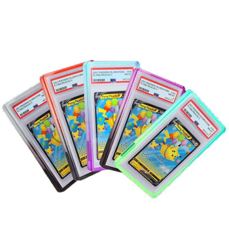 Gradient Glitter TPU Full Coverage Anti-Drop Card Case for PSA/BGS Graded Cards