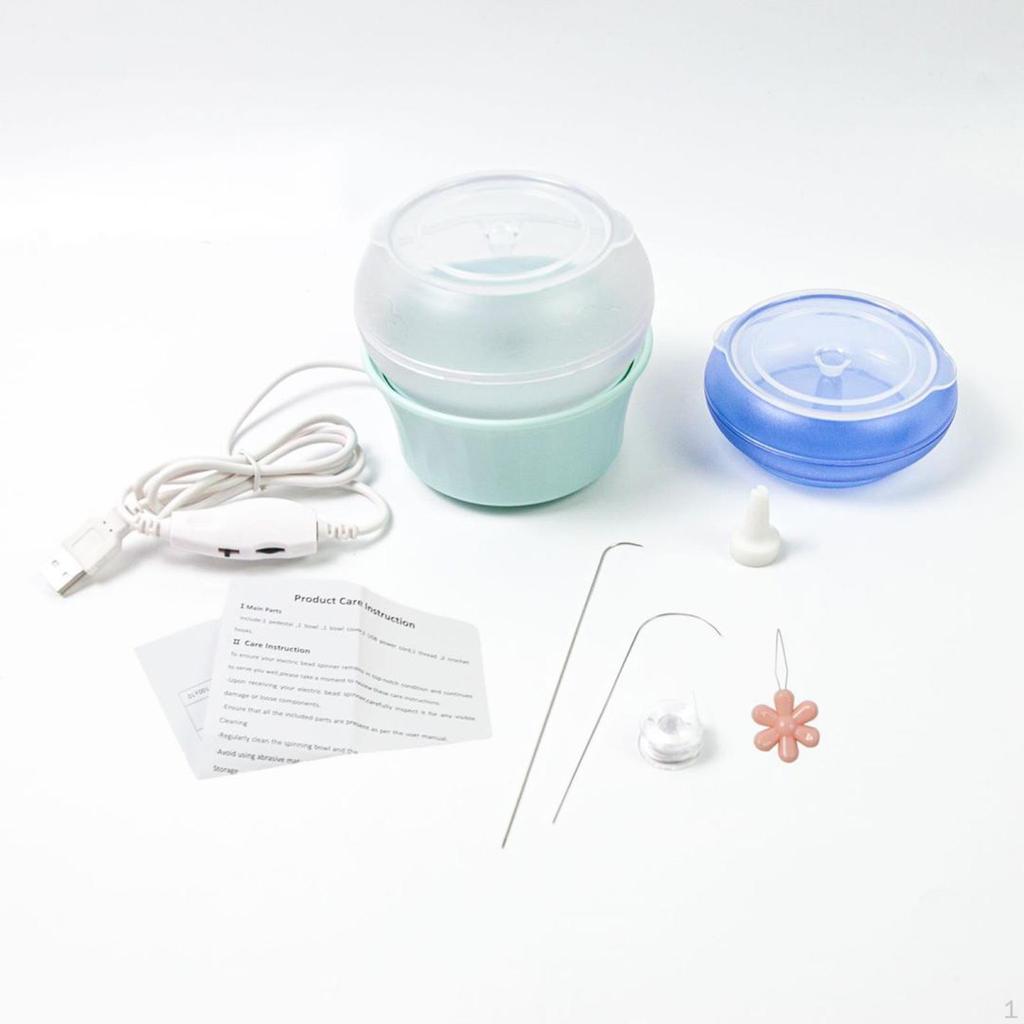 Electric Bead Stringer Bowl Automatic Beads Loader USB Anti Slip Base Rotating Maker