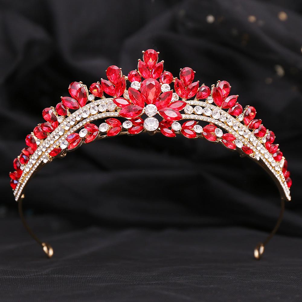 Bride's New Wedding Dress Crown Alloy Rhinestone Princess Elegant High-end Wedding Small Crown