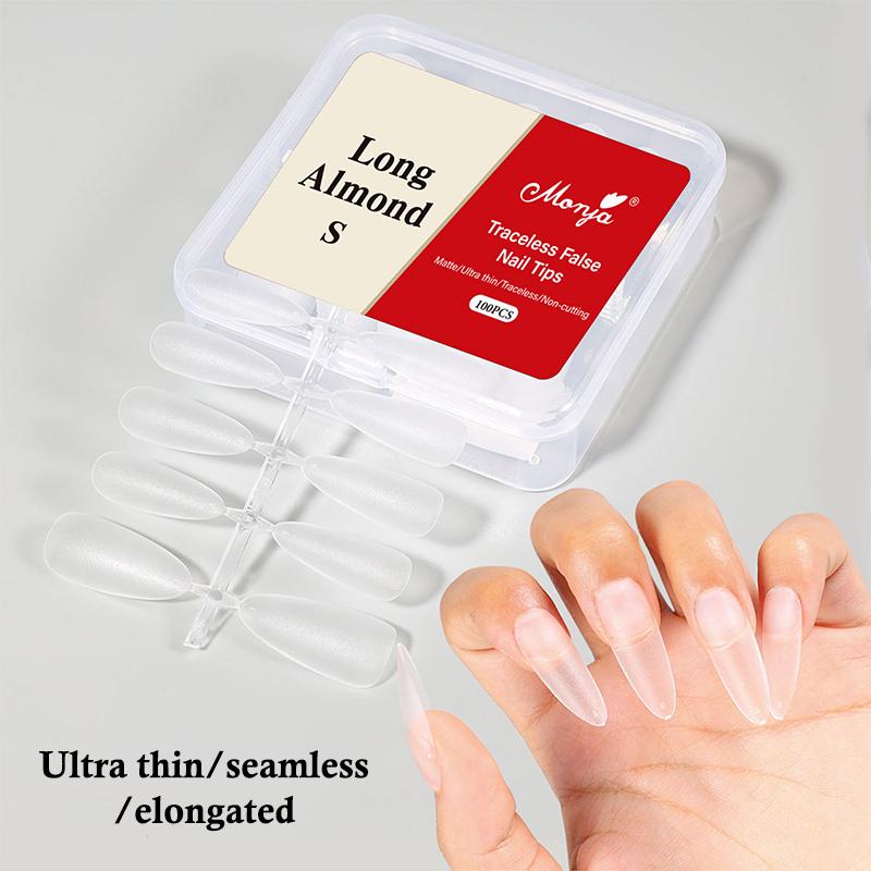 Zachte Gel Nageltips 100 STUKS voor Manicure Volledige Dekking Press-On Kunstnageltips Flexibele Benodigdheden voor Salon Experts