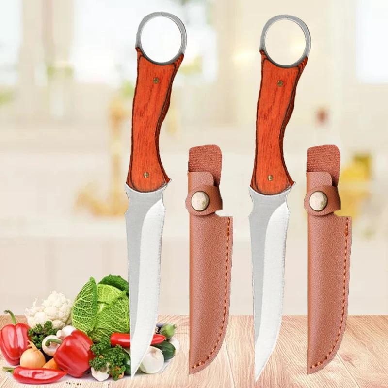 Chef Knife for Cooking Meat Cleaver Knife Kitchen Handmade Forged Knife Fruit Slicer Stainless Steel Professional Boning Knife