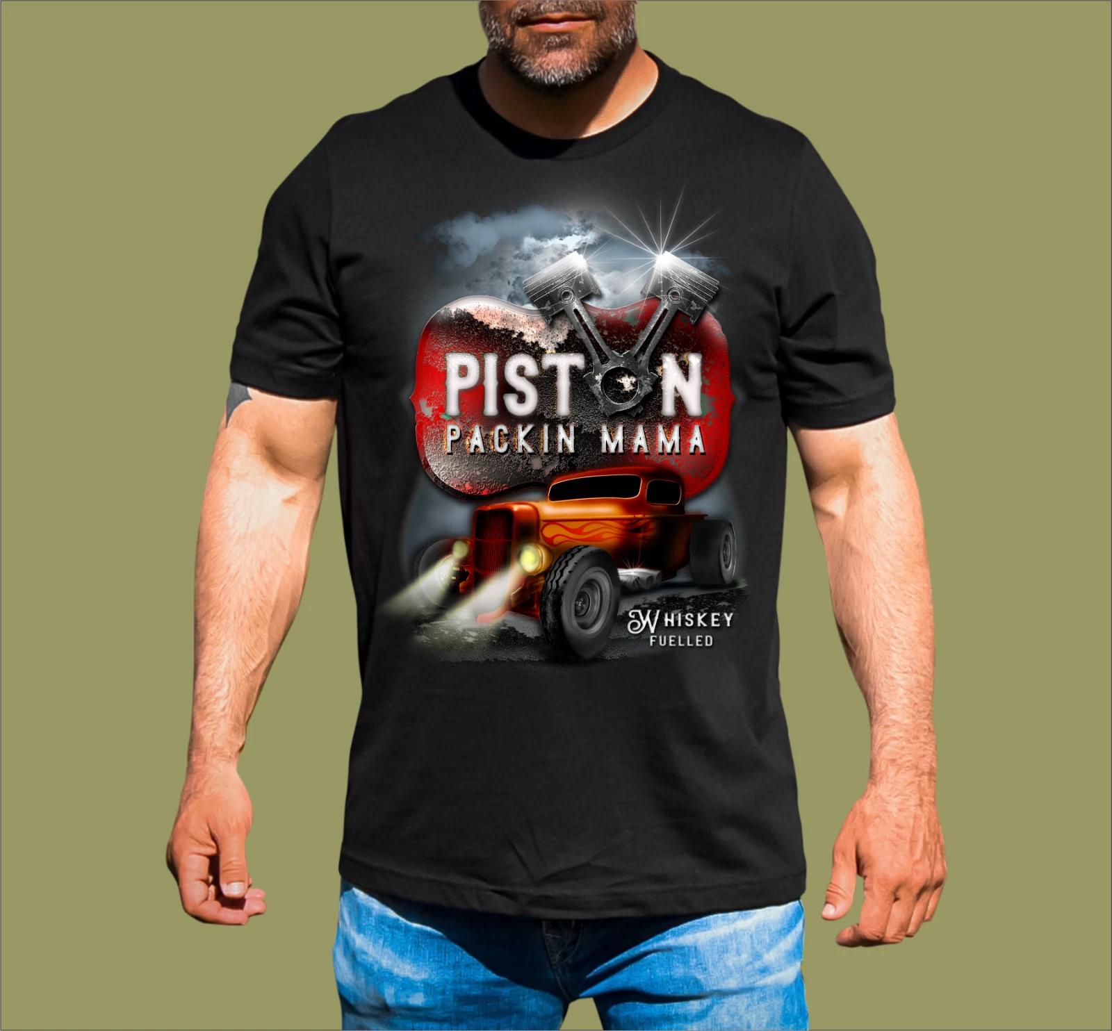 PISTON PACKIN MAMA HOT ROD T-SHIRT XL