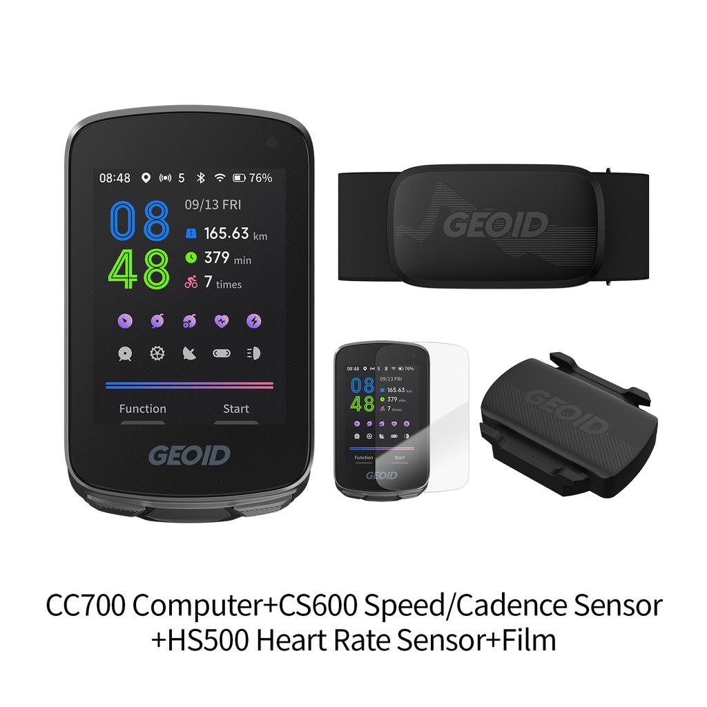 GEOID CC700/PRO Bike Computer Wireless Color Screen Bicycle Speedometer ANT+ WIFI Cycling Speedometer IPX7 Waterproof Odometer
