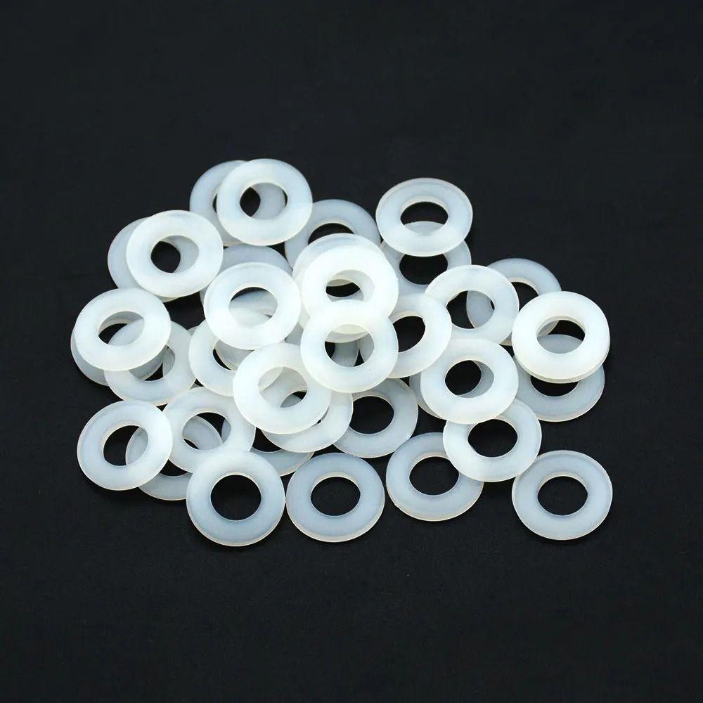 500Pcs Flat Nylon Washer 8 Sizes Insulation Gasket Ring Durable Plane Spacer