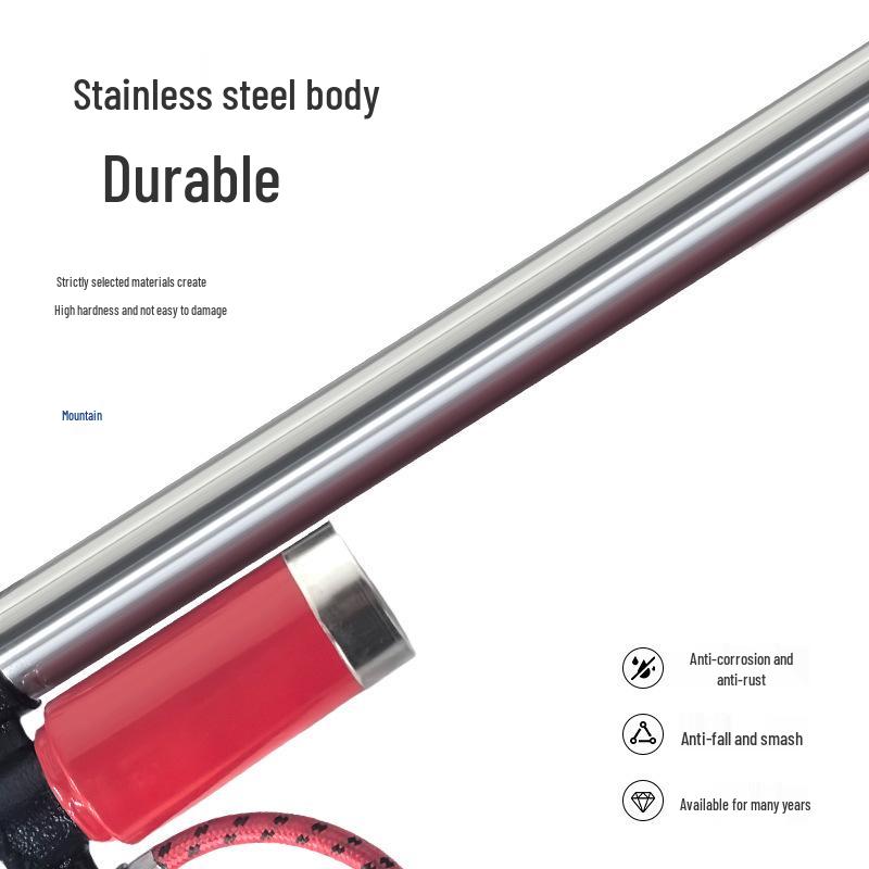 Stainless Steel Portable High-Pressure Manual Pump for Bikes and Basketballs