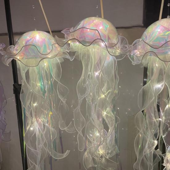 Jellyfish LED Lamp Soft Lighting Battery Operated Jellyfish Lantern LED Hanging Lamp Decoration Holiday Gift for Party