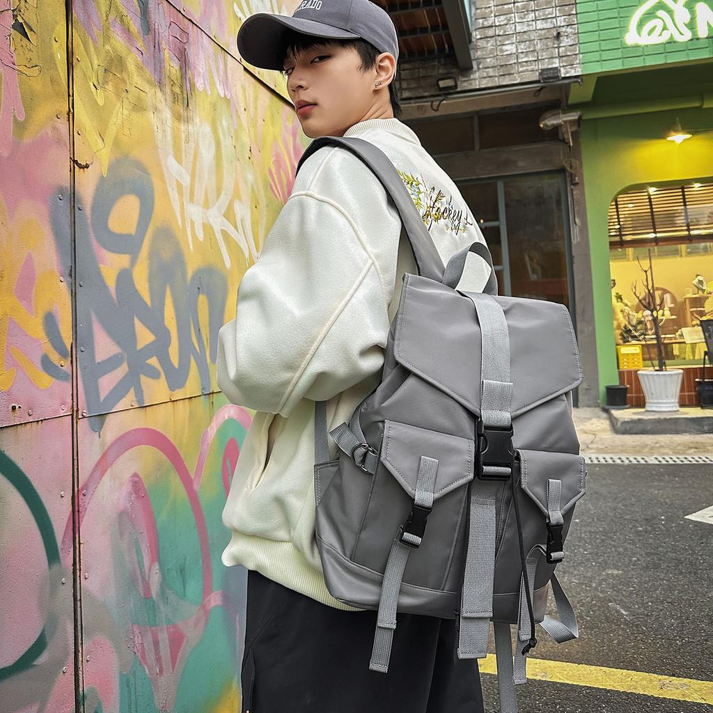 Schoolbag Commuter Backpack Men's Travel Sports Outdoor Mountaineering Riding Large Capacity Backpack Female College Student Computer School Bag