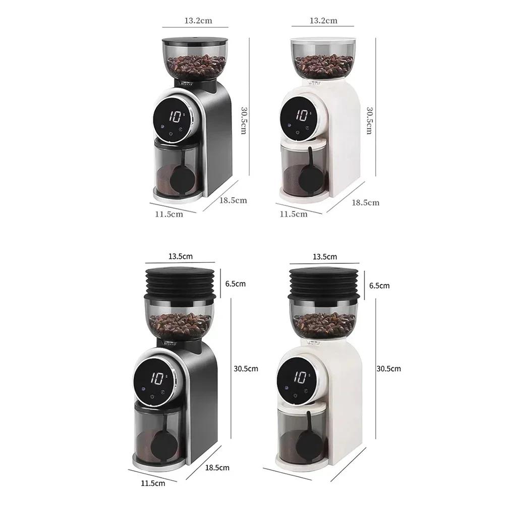 1 Set Coffee Grinder 32x10x14cm Electric Coffee Grinder Black/white Home Electric Coffee Grinding With 30 Settings Touchscreen
