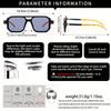 1 Pair of Square Frame Fashion Glasses Ideal for Fashion Enthusiasts