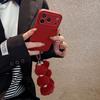 For iPhone 17 Pro Max Case TPU PU Leather PC Anti-drop Phone Back Cover with Wrist Strap