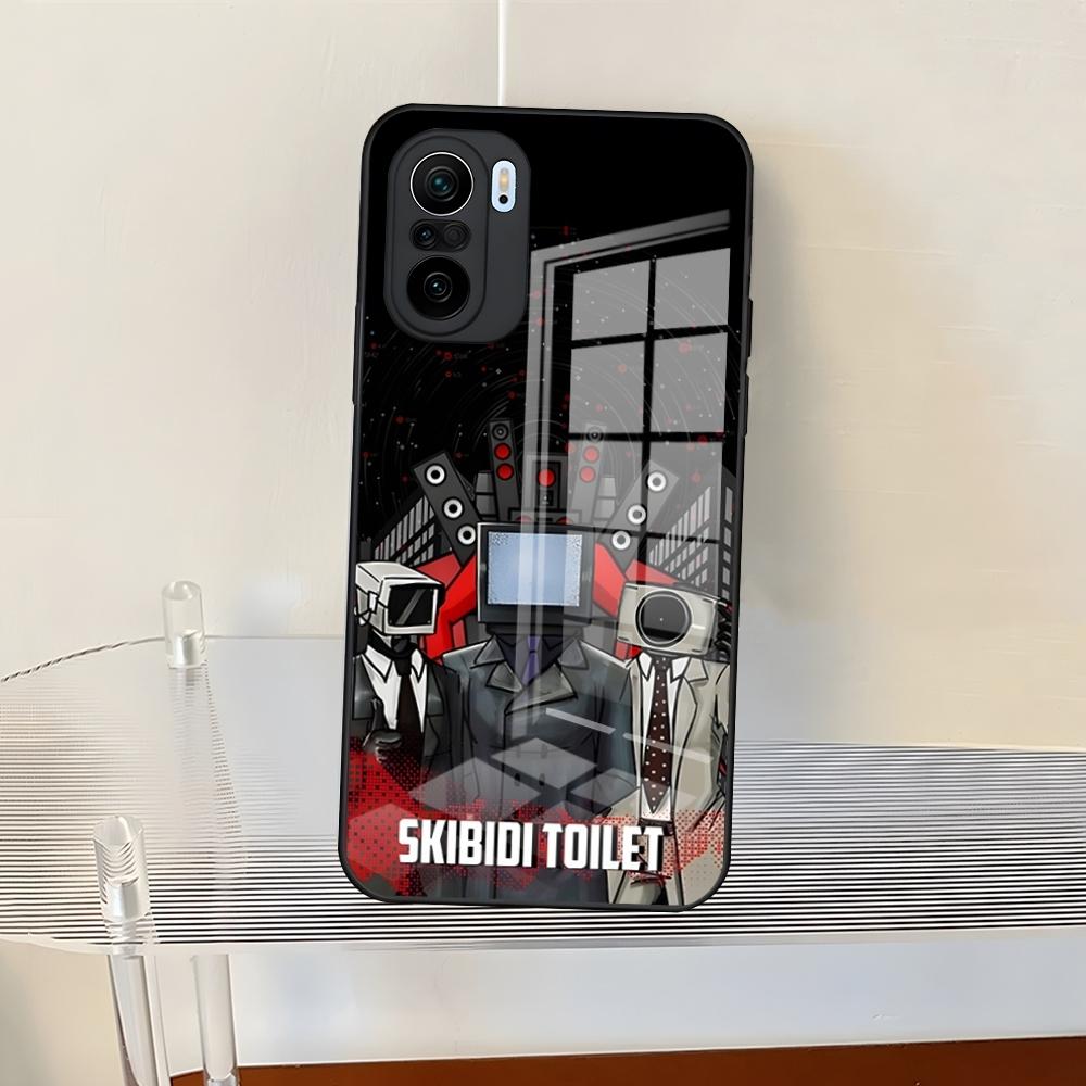Skibidi Toilet Phone Case For Redmi 13 12 13c 12c Note 13 Pro Plus 11 12 Pro 10 12s 11s Tempered Glass Back Cover
