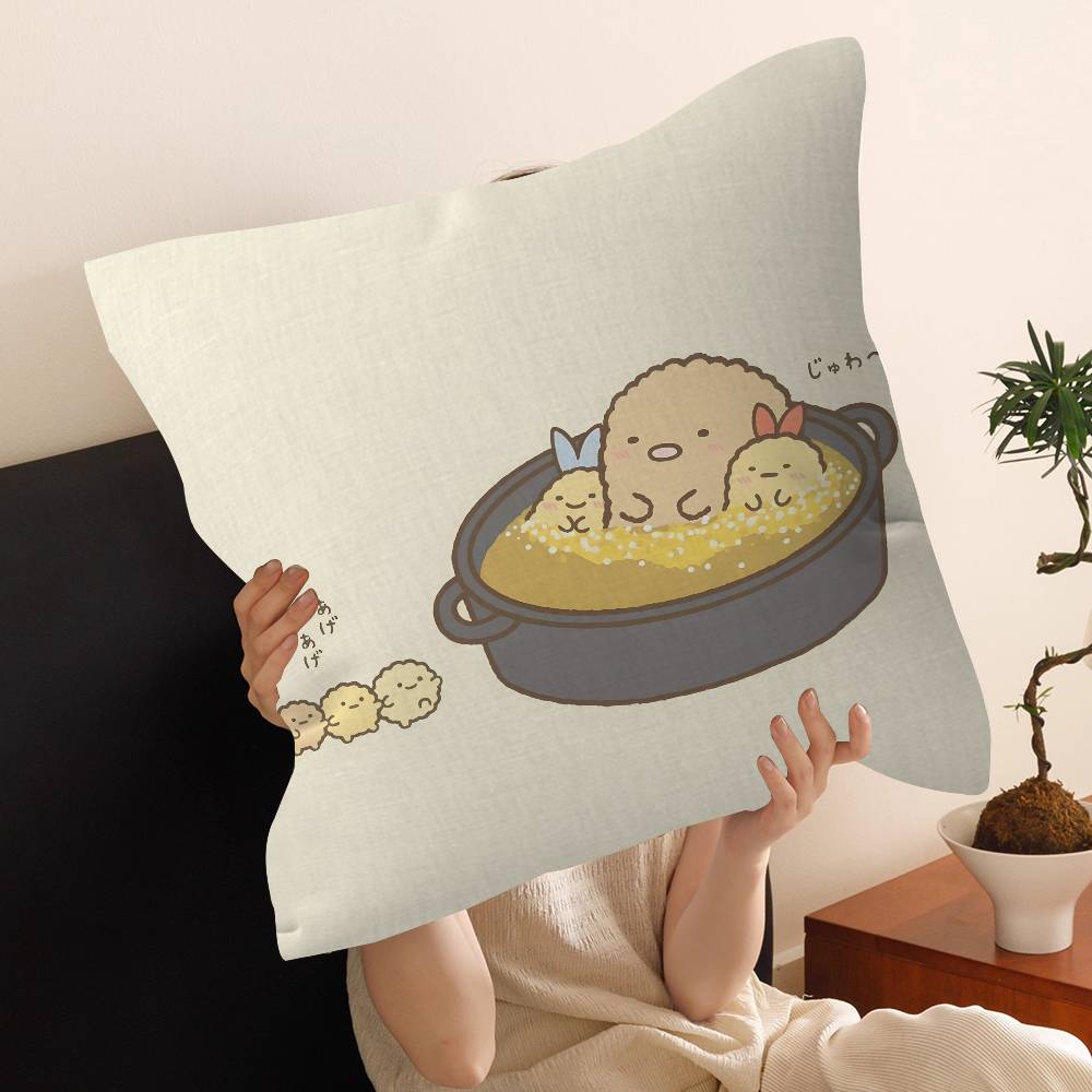 Japan S-Sumikkogurashi Cute Cushion Cover Pillow Cover Decor Pillowcase Printed Cushion Case for Couch