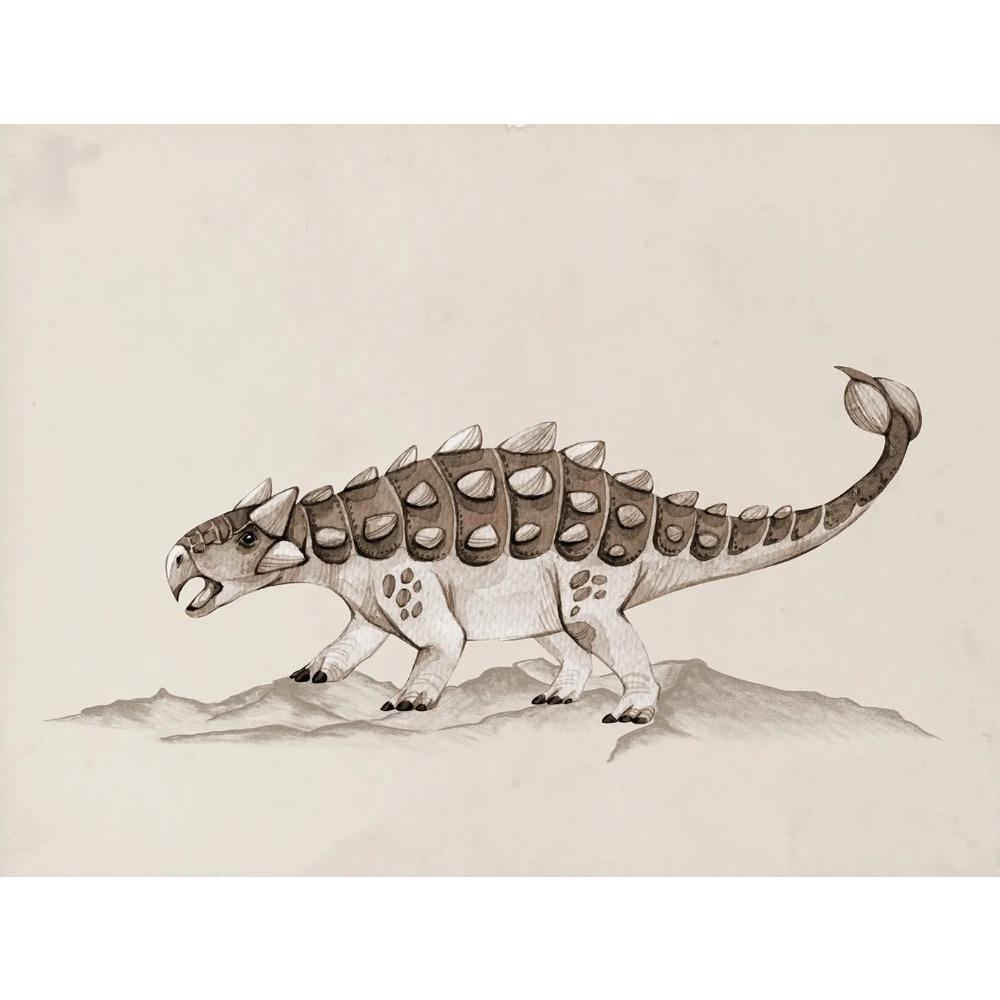 Vintage Dinosaur Chart Posters Extinct Animals Science Educational Prints Canvas Painting Wall Art Pictures Home Boy Room Decor