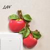Decorative Switch Surround Fruit Wall Stickers, Creative Kitchen 3D Cute Bedroom Aesthetic Accessories Socket Decor, Resin Waterproof Decal