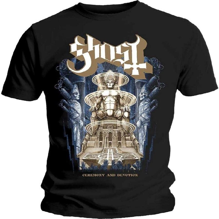 Ghost Ceremony & Devotion T-Shirt, Black, Large S