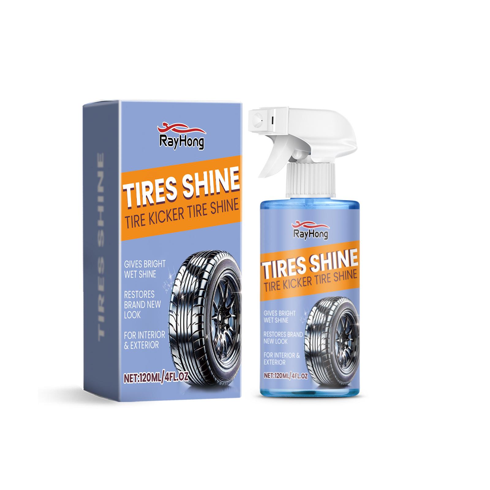 

Rayhong Автомобильный спрей для восстановления шин Очистка пятен на шинах Восстановление протектора Водонепроницаемое противообрастающее покрытие Защита старения шин 120ml