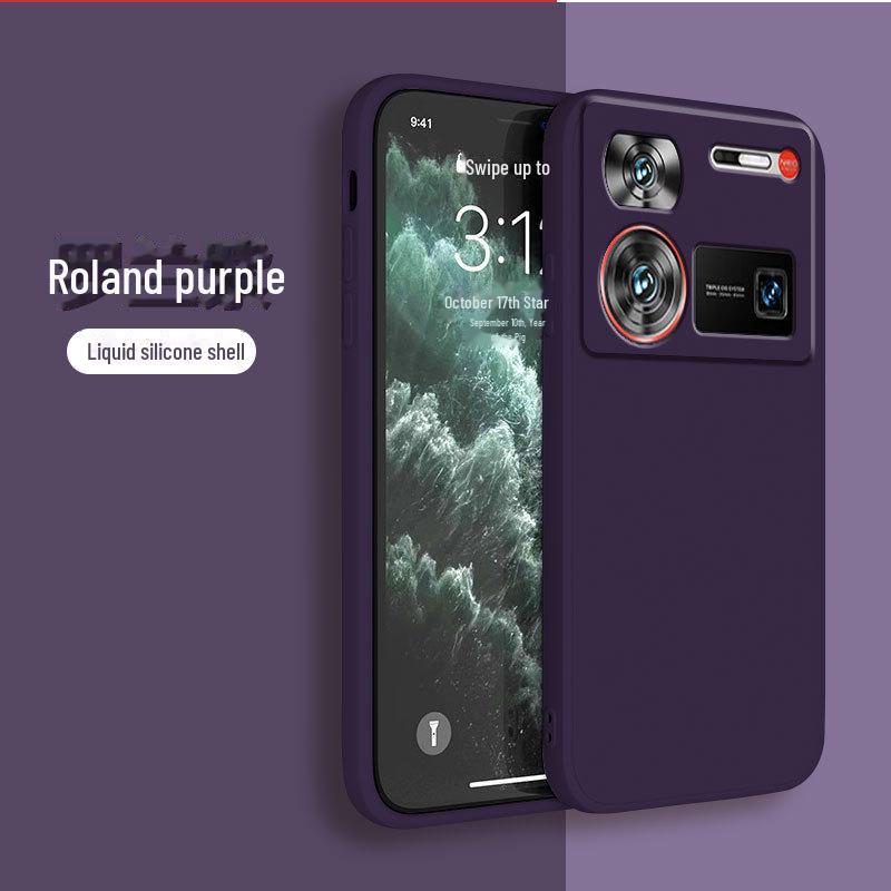 Kompatible Nubia Z70 Ultra Flüssigsilikon Anti-Fall Schutzhülle