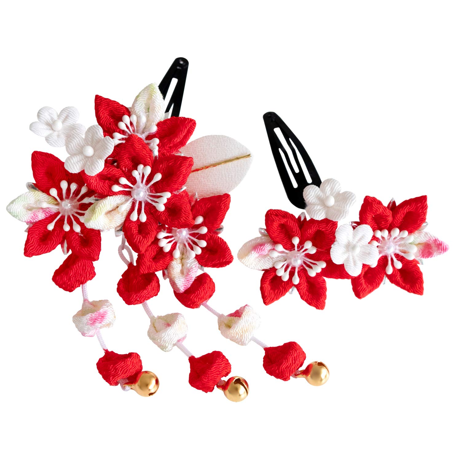 

Ситигосан Украшение для волос для лет 753 Цумами Канзаши A B D F K Набор Один [Kyoetsu] 3-7 2 штуки (A-08, Размер)