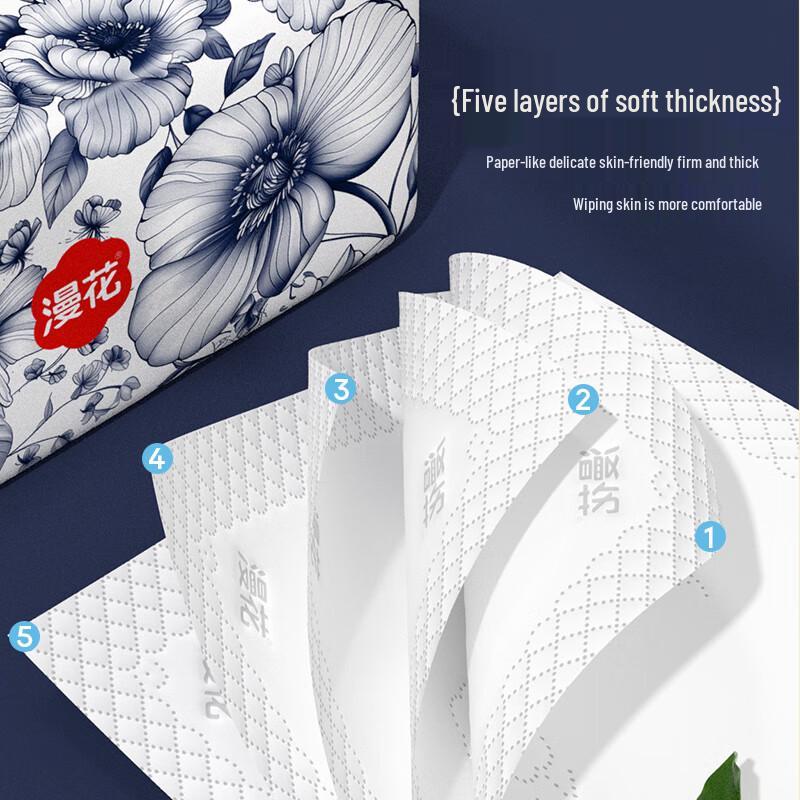 Manhua Chinese Style 5-Ply Facial Tissues