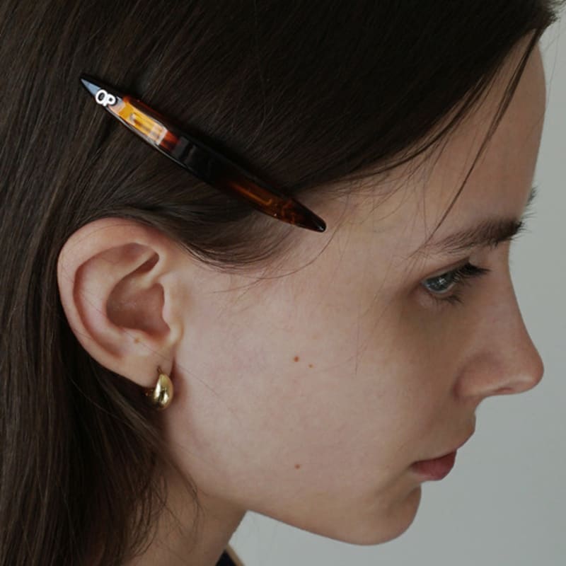 OURPIERRE OP LOGO ROUND HAIR PIN