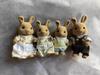 Non-Toxic Original Forest Animal Family 1:12 Dollhouse Furniture Mini Rabbit Bear Dog Cat Pets Dolls Figure Toy Dolls Kids Gifts